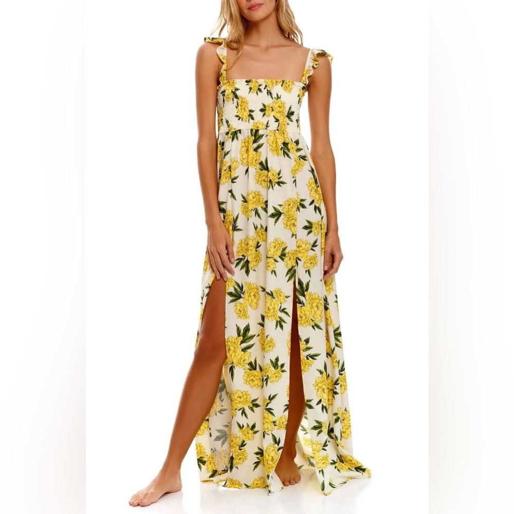 Agua Bendita Leandra Maxi Floral Dress - Size US Medium